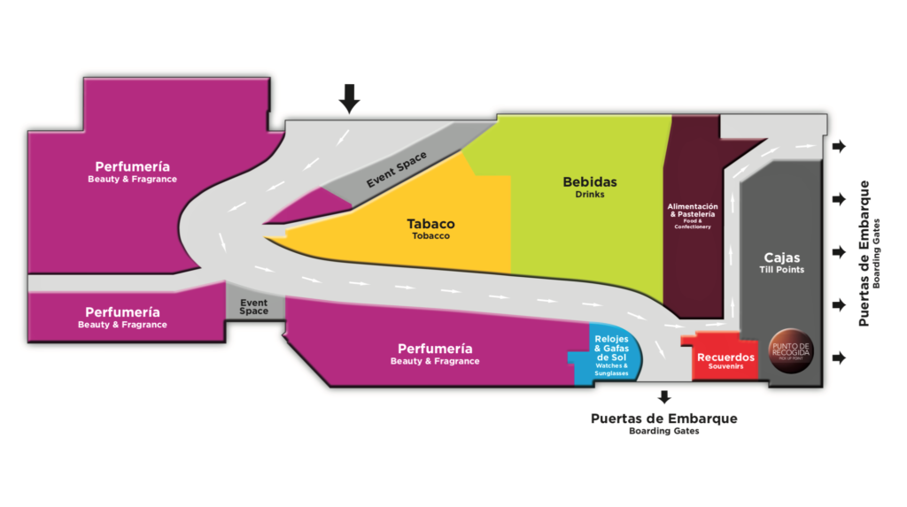 Duty Free Gran Canaria Airport Map