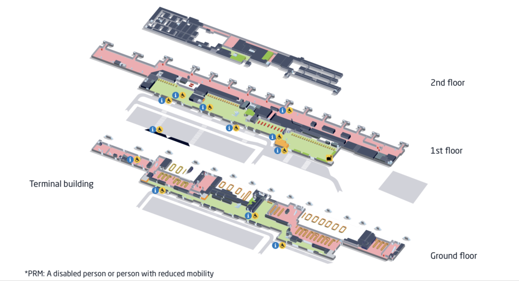 Disabled locations at Gran Canaria airport